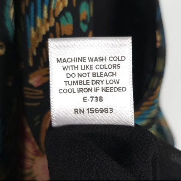 NWT EVEREVE One Shoulder MultiFloral Tropical Azalea Top Made‎ in USA 🇺🇸 LARGE - Picture 11 of 12